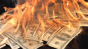 burning money without a marketing strategy