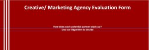  Marketing or Creative Agency Evaluation Form